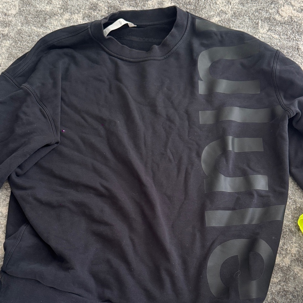 Black lululmeon Crewneck Sweatshirt